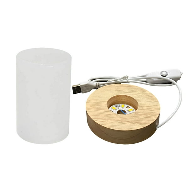 1X Night Light Resin Casting Silicon Mold Ball LED Lamp Holder Stand Epoxy Craft